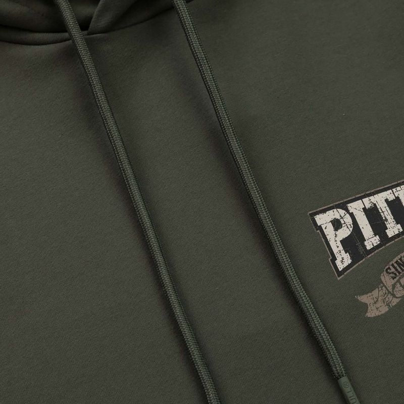 Кофта чоловіча Pitbull Troublemaker Hooded Sweatshirt old green 5