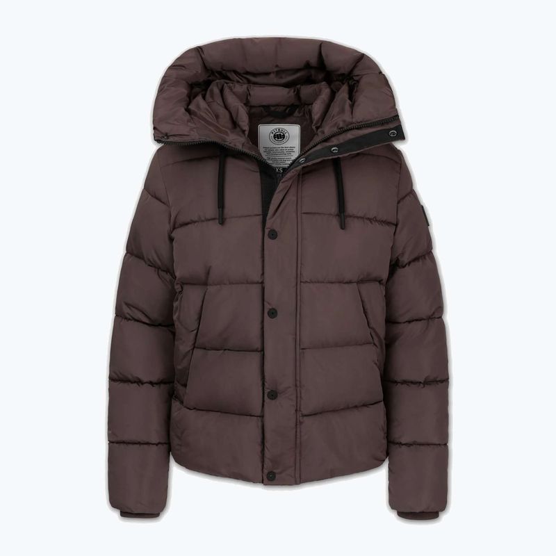 Куртка зимова жіноча Pitbull Amalia Padded Hooded dark chocolate 5