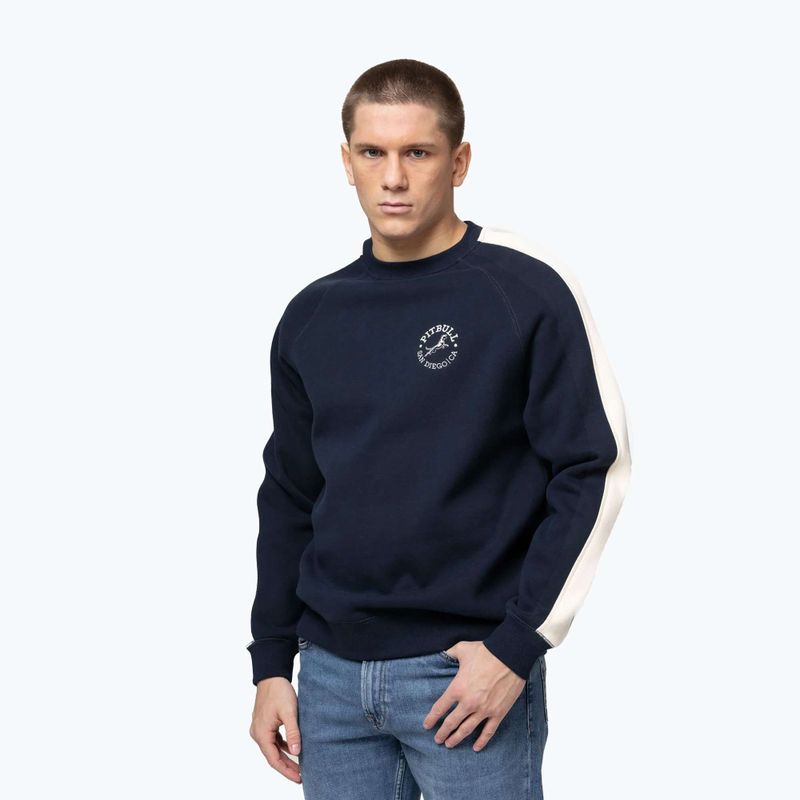 Кофта чоловіча Pitbull San Diego Ca Crewneck dark navy