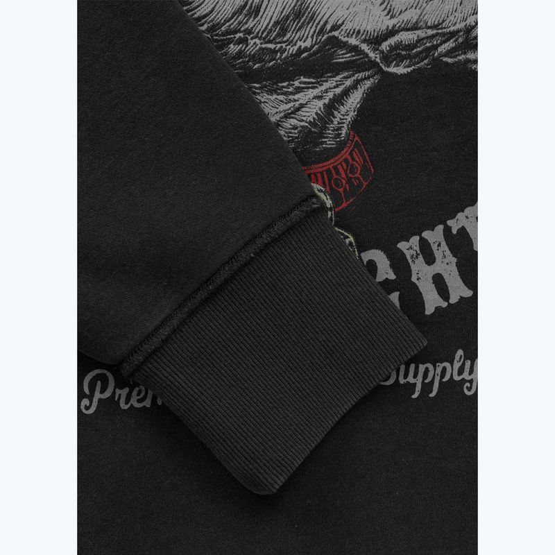 Кофта чоловіча Pitbull Strenght & Respect Crewneck washed dark graphite 10