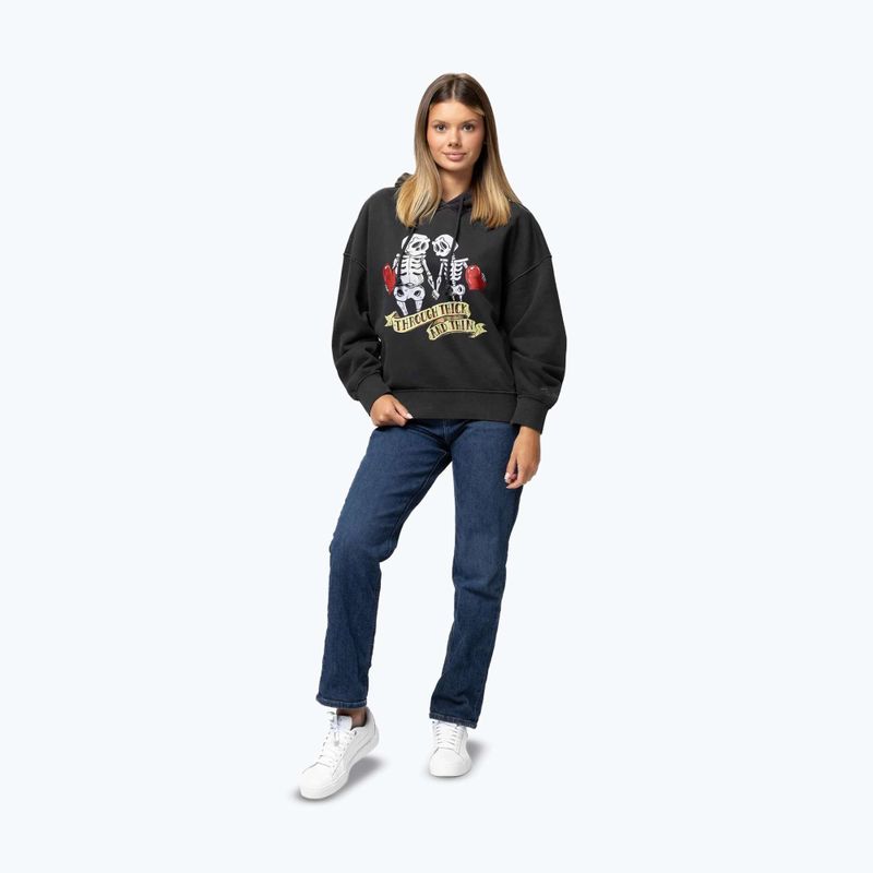 Кофта жіноча Pitbull Thick & Thin Hooded dark graphite 2