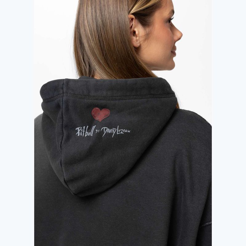 Кофта жіноча Pitbull Thick & Thin Hooded dark graphite 3