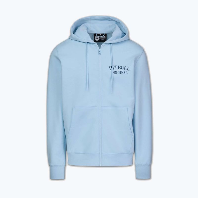 Кофта чоловіча Pitbull Midnight Sweatshirt Zip Hooded sky blue 6