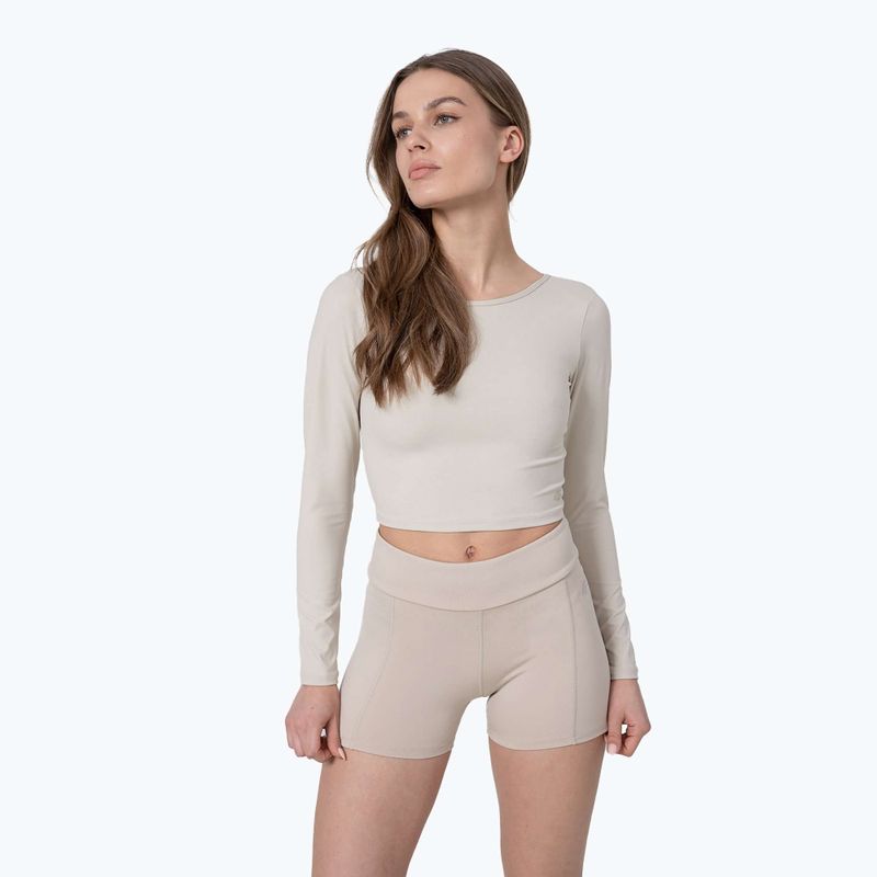 Топ для йоги жіночий 4F TSDL019 LS beige