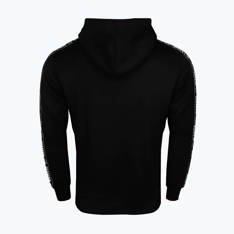 Кофта з капюшоном чоловіча Octagon Stripe чорна 3