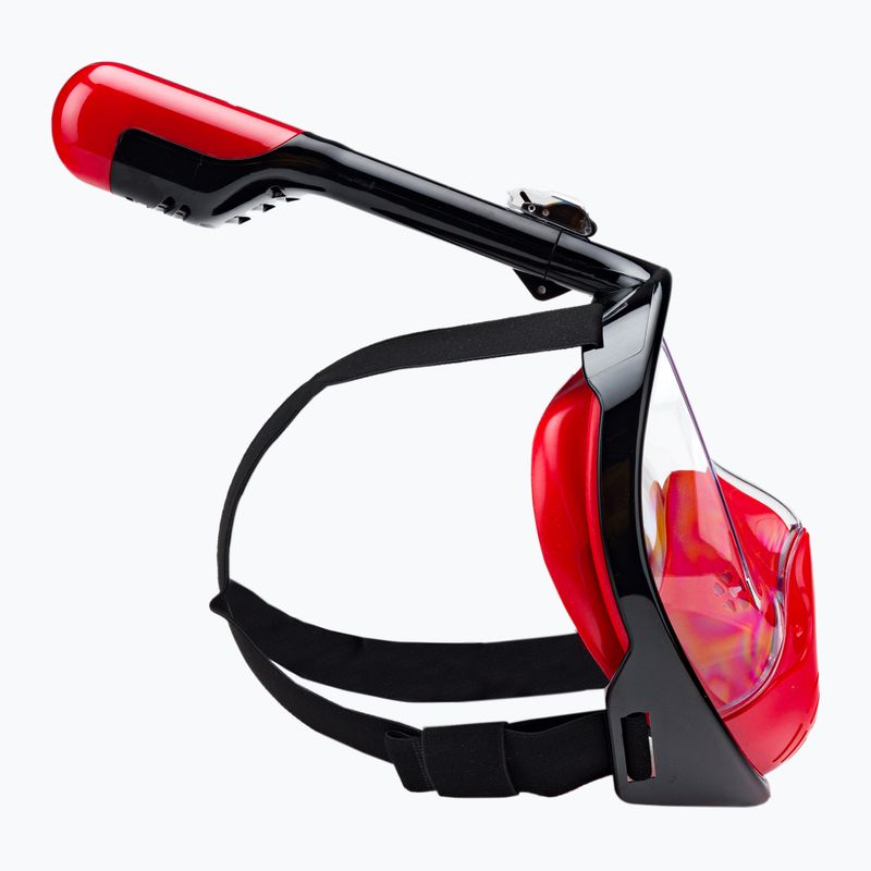 Повнолицева маска для снорклінгу AQUASTIC SMA-01SC червона 9