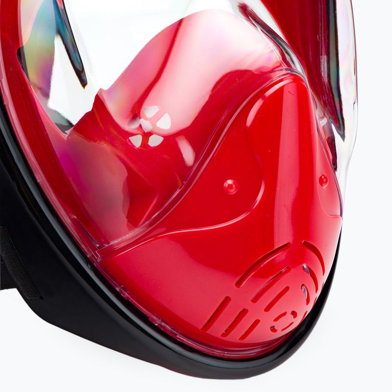 Повнолицева маска для снорклінгу AQUASTIC SMA-01SC червона 11