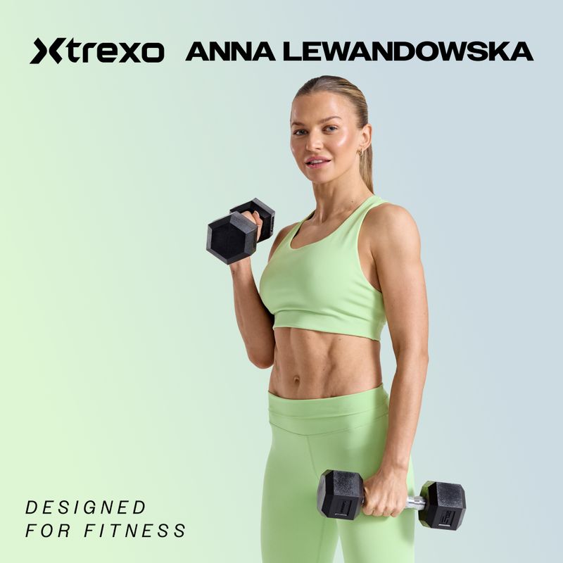 Гантель прогумована XTREXO Hex HXD25 2.5 кг 2