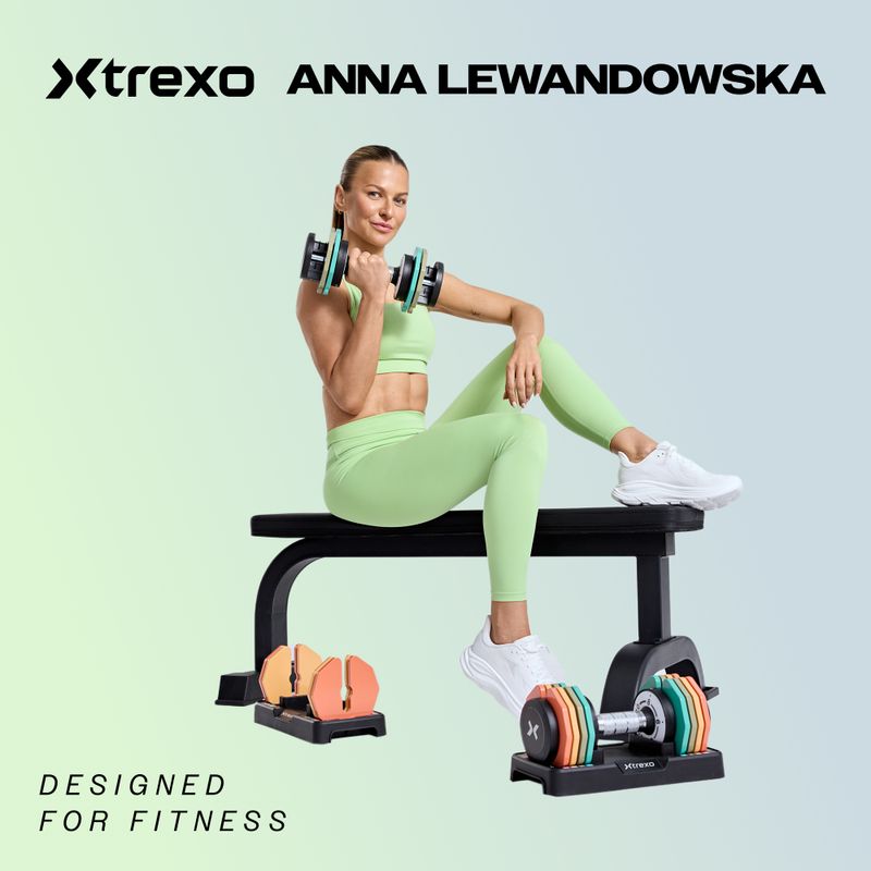 Регульована гантель XTREXO TXO-B4W002 24 кг чорна 2