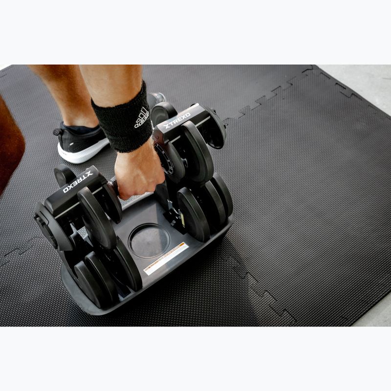 Регульована гантель XTREXO TXO-B4W003 18 кг чорна 6