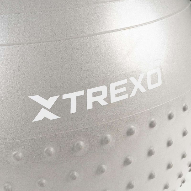 М'яч гімнастичний для масажу XTREXO TXO-B4Z022-GY 75 см сірий 5