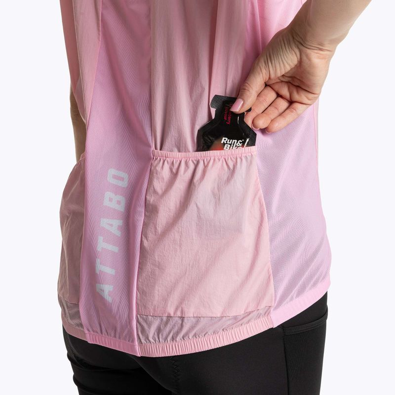 Жилет велосипедний жіночий ATTABO Cahayo Vest Windproof рожевий 5