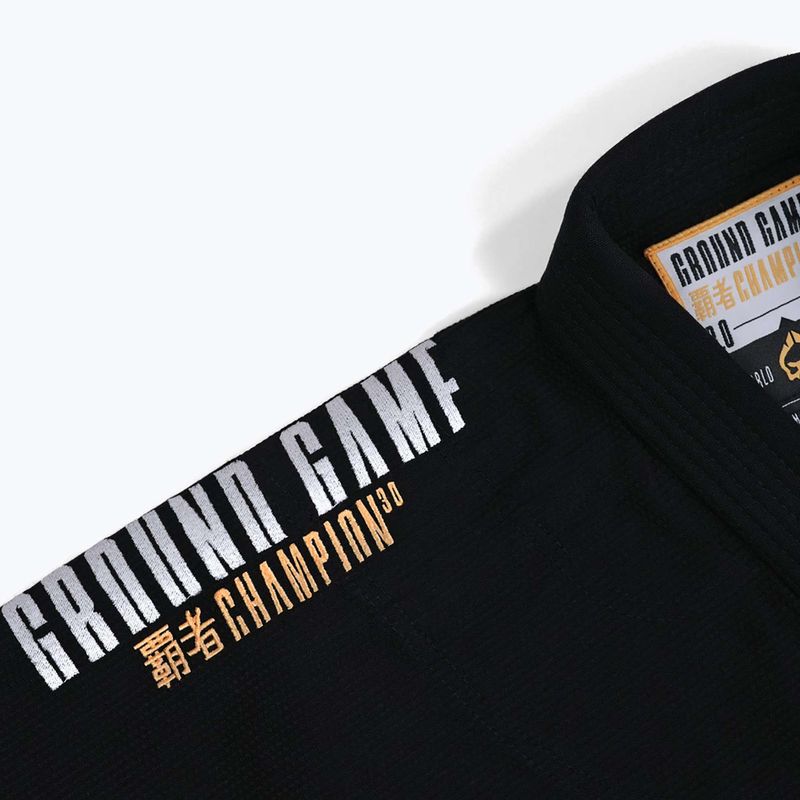 Гі для бразильського джиу-джитсу Ground Game Champion 3.0 чорний 18