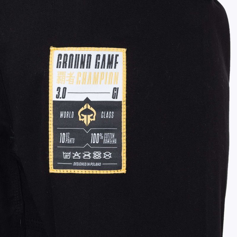 Гі для бразильського джиу-джитсу Ground Game Champion 3.0 чорний 10