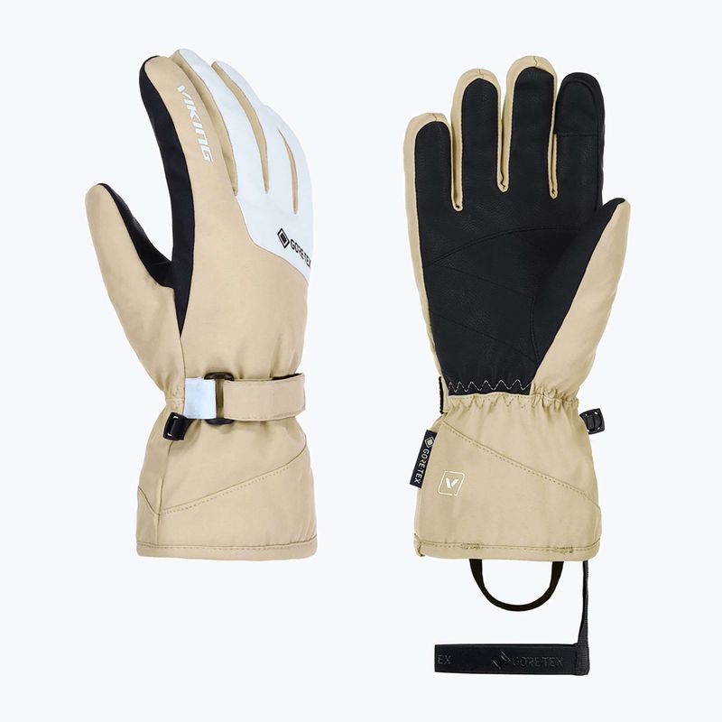 Рукавиці гірськолижні жіночі Viking Sherpa 2.0 Gore-Tex Ski beige/white
