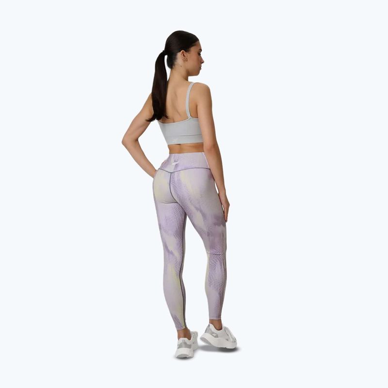Легінси для тренувань жіночі 4F Solar Punk FNK F454 light yellow allover 3