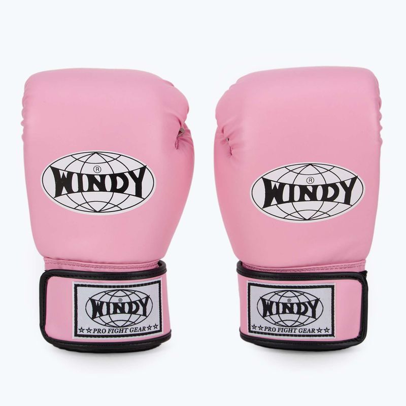 Рукавиці боксерські WINDY Classic Synthetic Leather pink 2