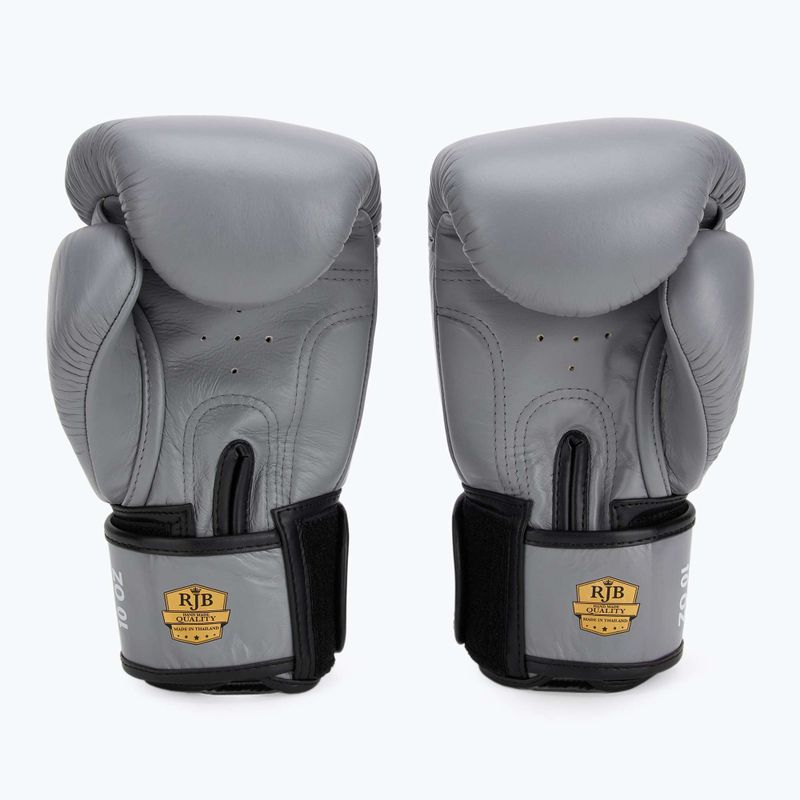 Рукавиці боксерські RAJA BOXING Single Standard Genuine Leather grey 3