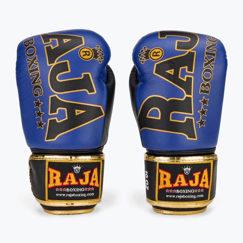 Рукавиці боксерські RAJA BOXING Origin Standard Genuine Leather blue 2