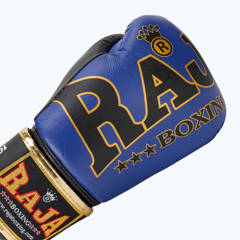 Рукавиці боксерські RAJA BOXING Origin Standard Genuine Leather blue 5