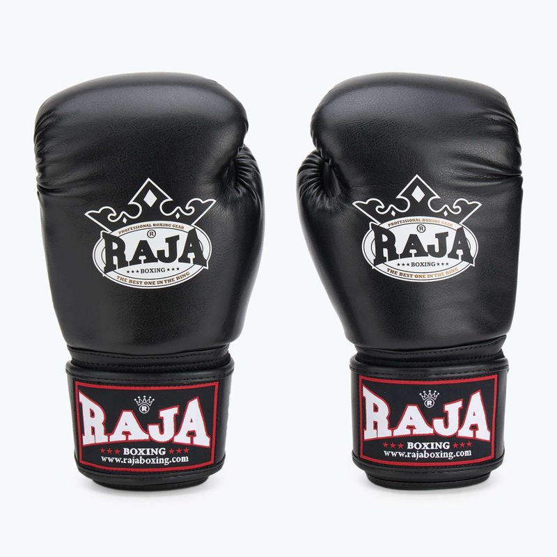 Рукавиці боксерські RAJA BOXING Single Semi Leather black 3