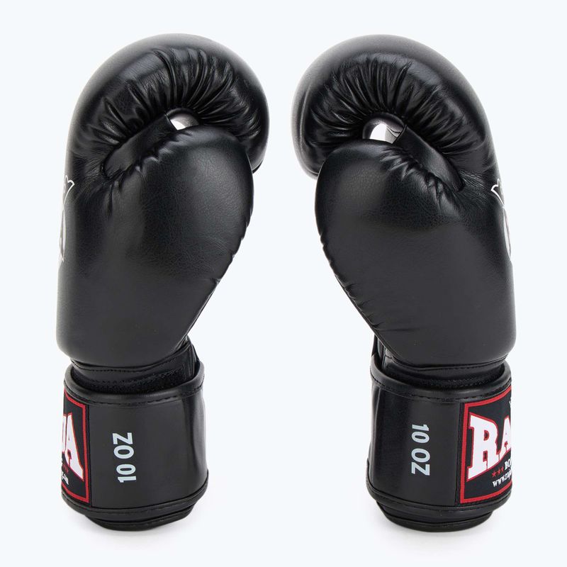Рукавиці боксерські RAJA BOXING Single Semi Leather black 4