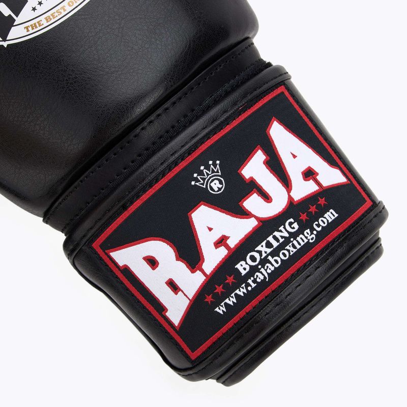 Рукавиці боксерські RAJA BOXING Single Semi Leather black 6