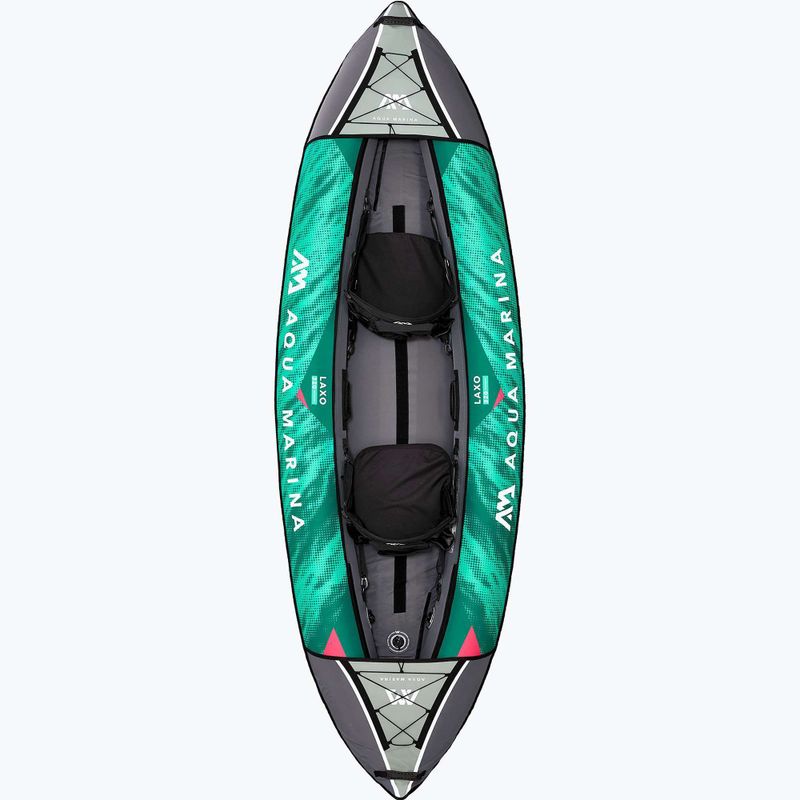 Надувна байдарка 2-х місна 10’6″ Aqua Marina Recreational Kayak зелена Laxo-320 2