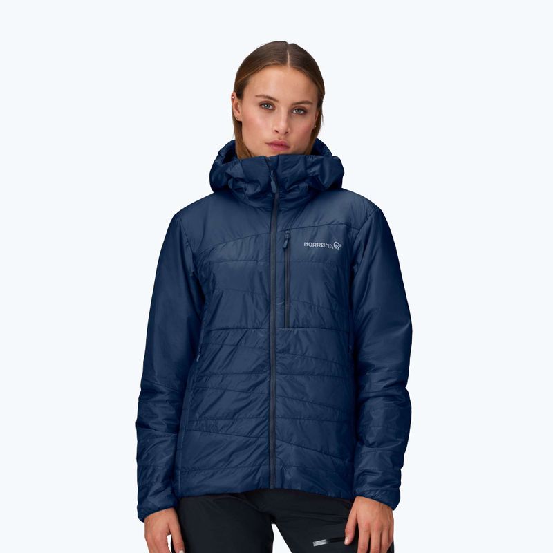 Куртка утеплена жіноча NORRONA Faketind Thermo40 Zip Hoodie indigo night