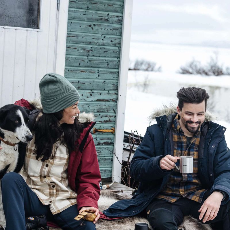 Сорочка чоловіча Fjällräven Singi Heavy Flannel black/deep forest 3