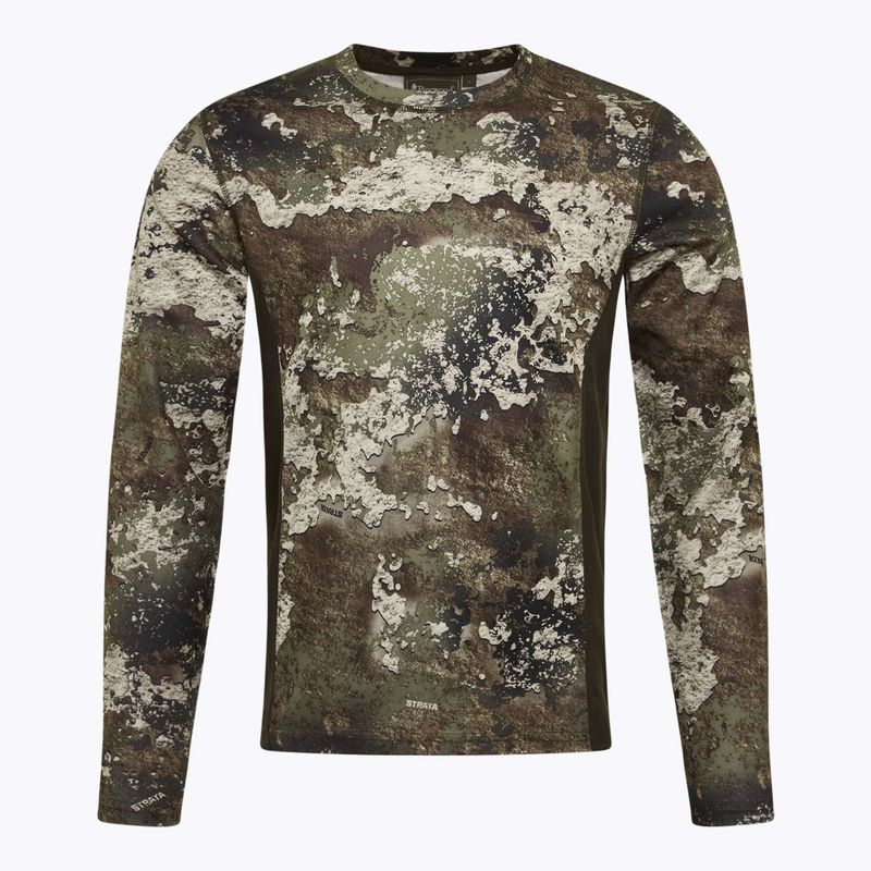 Лонгслів трекінговий чоловічий Pinewood Furudal Camou InsectSafe strata/moss green