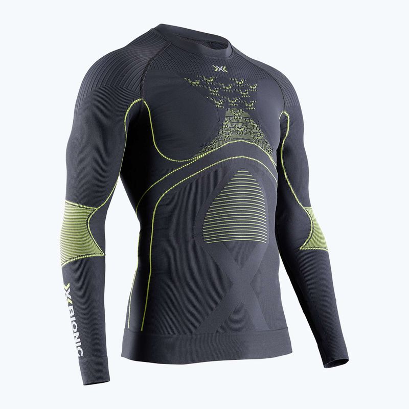 Чоловіча термоактивна кофта X-Bionic Energy Accumulator 4.0 charcoal/yellow
