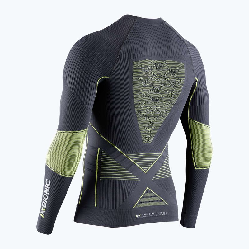 Чоловіча термоактивна кофта X-Bionic Energy Accumulator 4.0 charcoal/yellow 2
