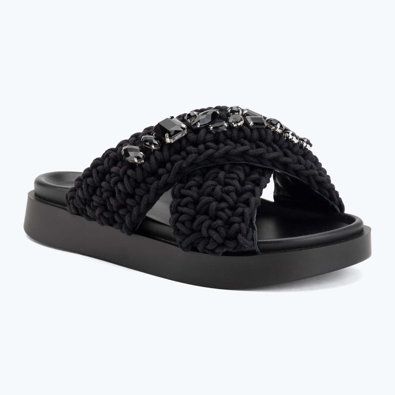Шльопанці жіночі INUIKII Woven Stones black