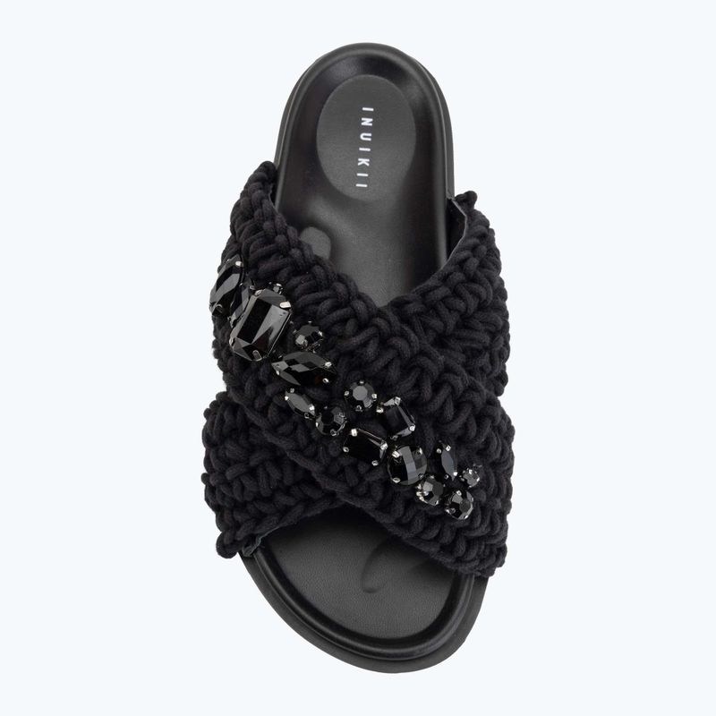 Шльопанці жіночі INUIKII Woven Stones black 5