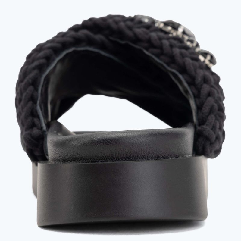 Шльопанці жіночі INUIKII Woven Stones black 6