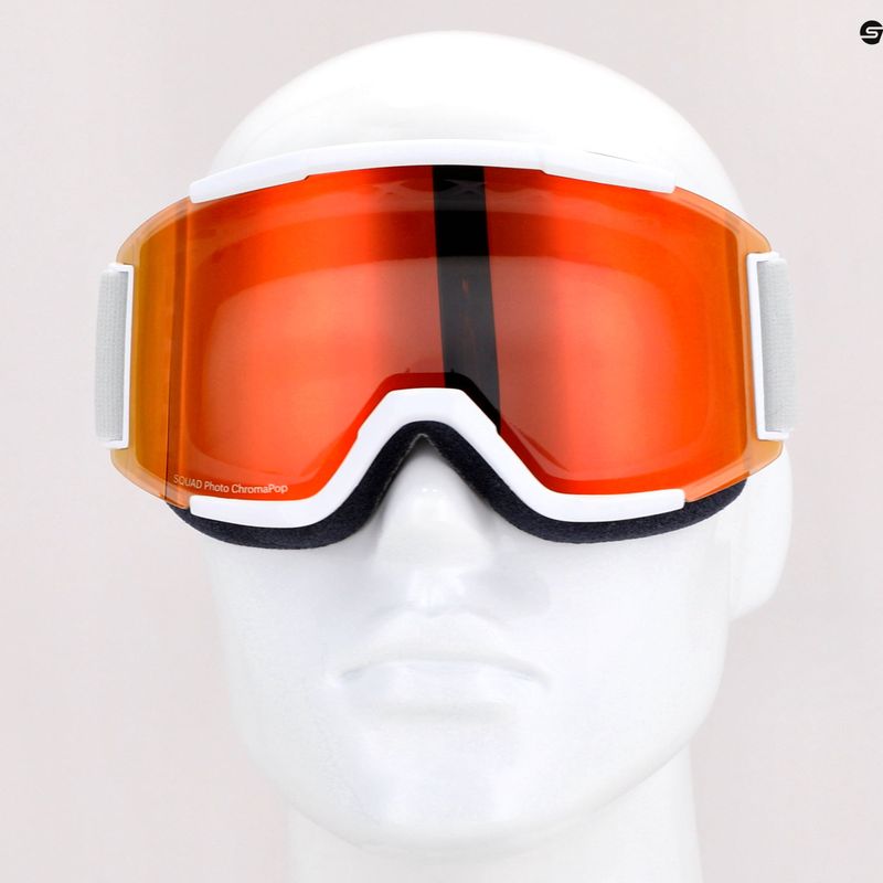 Маска лижна Smith Squad white vapor/chromapop photochromic rose flash M00668 8