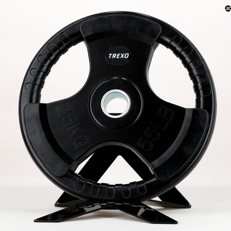 Диск чавунний прогумований XTREXO чорний RW25 25 кг 8