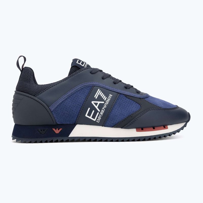 Кросівки EA7 Emporio Armani Black & White Suede sky captain / deep cobal / mineral 2