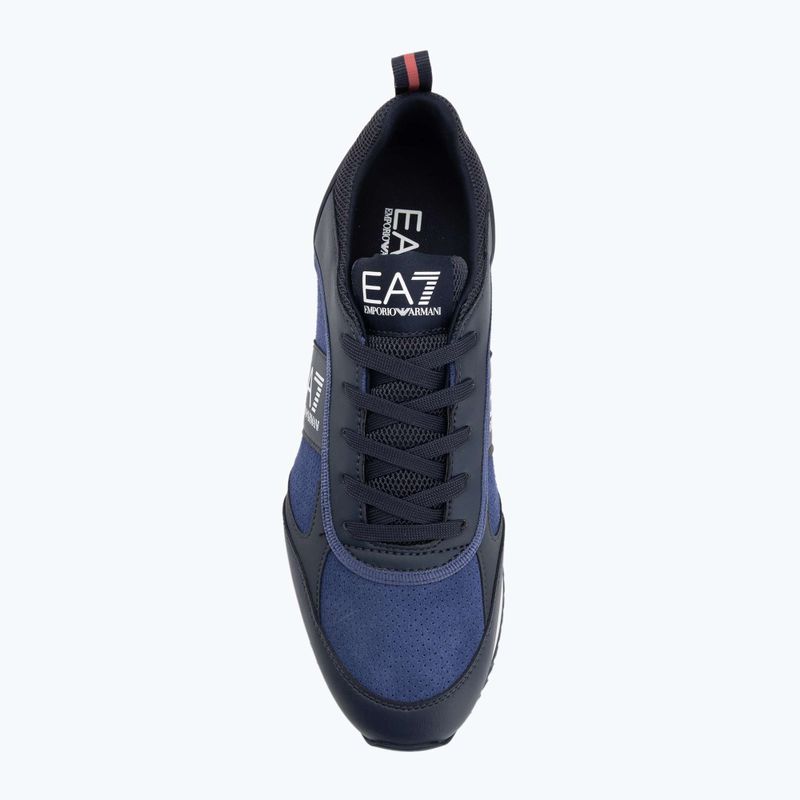 Кросівки EA7 Emporio Armani Black & White Suede sky captain / deep cobal / mineral 5