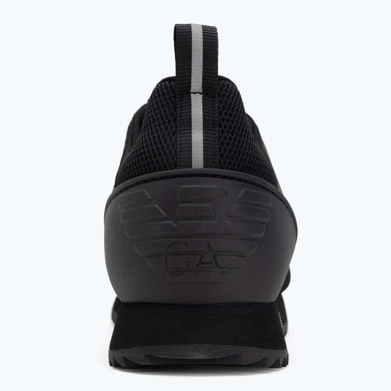 Кросівки EA7 Emporio Armani Black & White Suede triple black micropunch 6