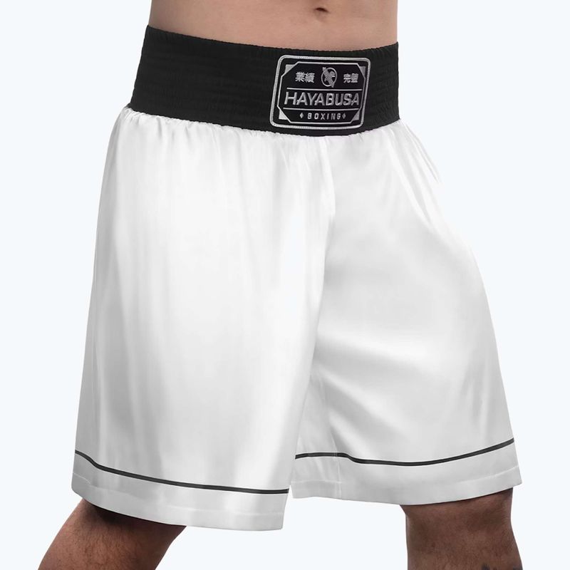 Шорти для тренувань Hayabusa Pro Boxing white 2