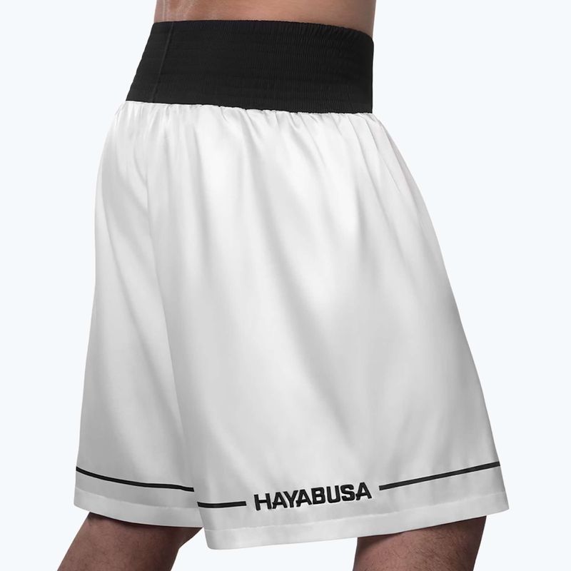 Шорти для тренувань Hayabusa Pro Boxing white 3