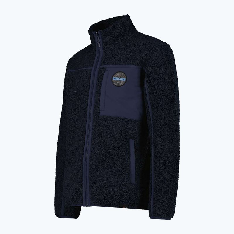 Куртка чоловіча CMP 35P3877 Teddy Highloft black/blue 3
