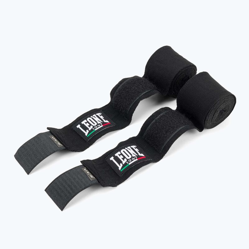 Бинти боксерські LEONE 1947 Hand Wraps 350 см black 2