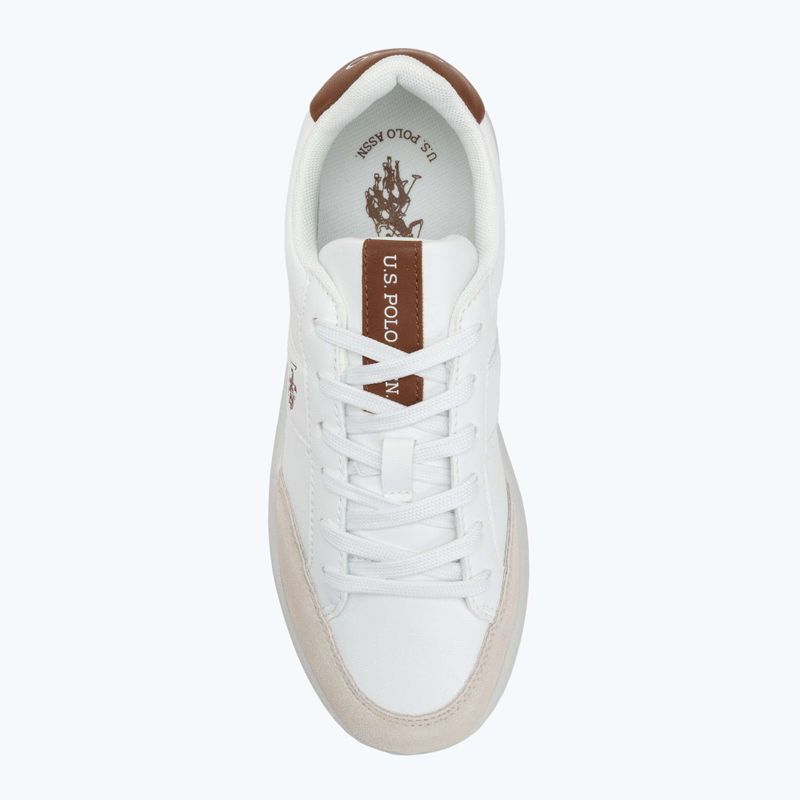 Кросівки чоловічі U.S. Polo Assn. CODY003B white/light brown 5