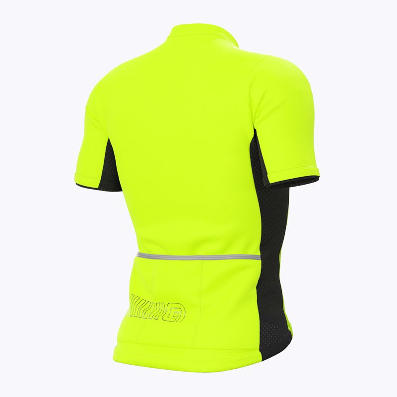 Велофутболка чоловіча Alé Maglia MC Color Block fluorescent yellow 7