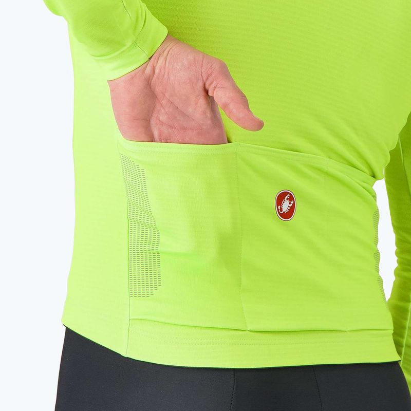 Лонгслів велосипедний чоловічий Castelli Puro 4 electric lime 4
