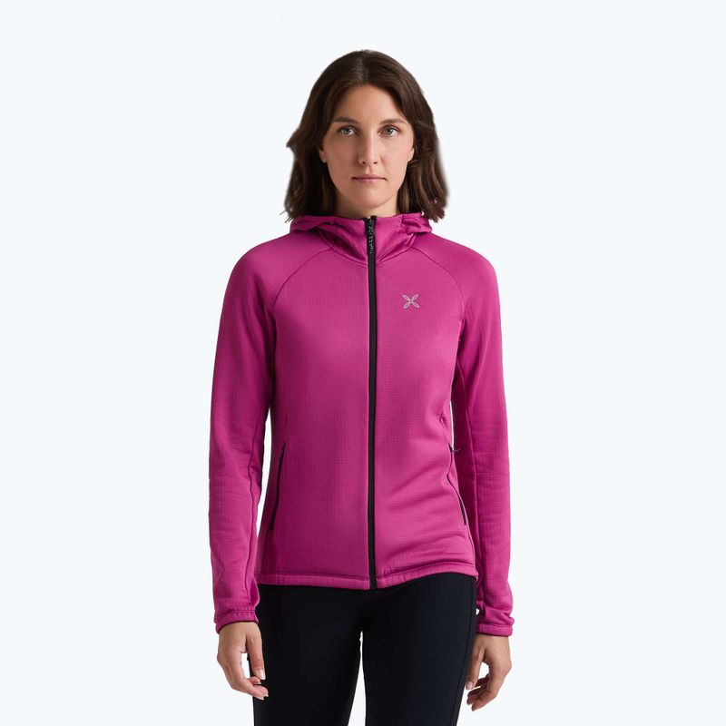 Кофта жіноча Montura Fadis Grid Hooded Maglia baton rougue