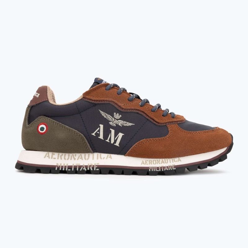 Кросівки чоловічі Aeronautica Militare 252SC0320UPL00313 blu navy/brown 2
